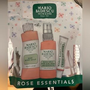 NIB Mario Badescu Skin Care Rose Essentials Set
